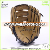 12" adult brown PVC T-web baseball glove