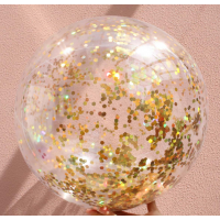 ActEarlier New Arrival Bling Glitter Transparent Sequin Size 30CM 40CM Colorful Inflate Beach Ball