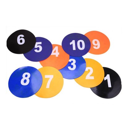 Actearlier Newest Hot Sale Football Training Equipment Sports Landmark 1 set 10pcs Number Dish Set