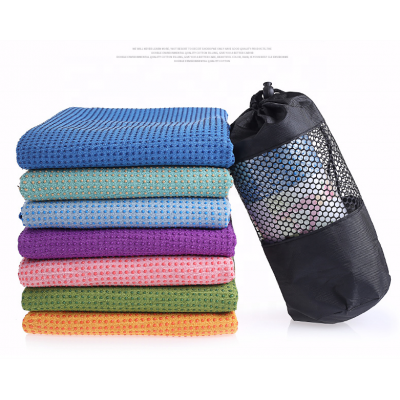 ActEarlier eco-friendly non slip yoga mat towel with silicone dots